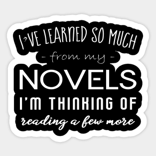 Readings novels Sticker